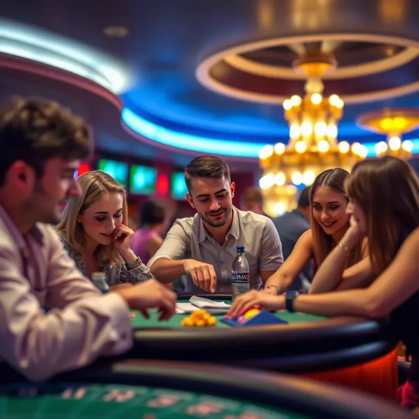 A vibrant representation of the community engagement within the Aviator Casino experience.