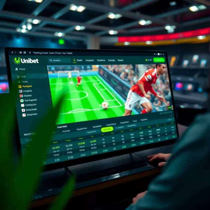 An overview of Unibet Sports betting interface