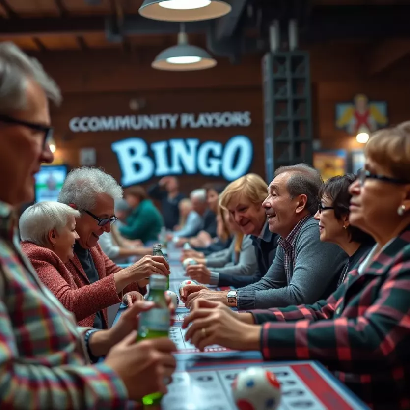 A group of enthusiastic players engaging in a fun bingo session