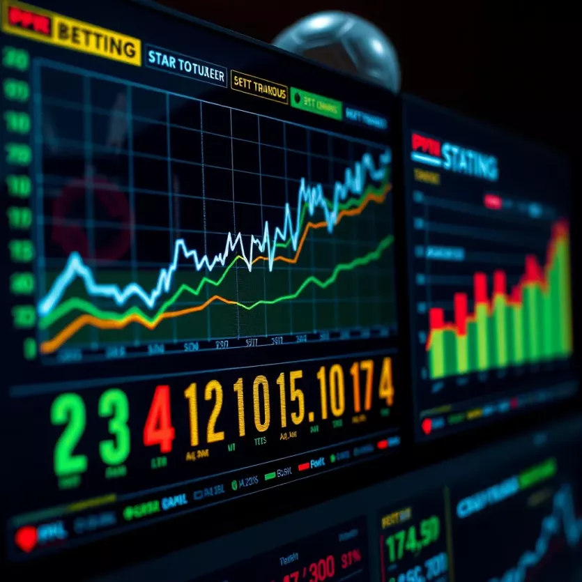 Statistical charts highlighting trends in online betting.