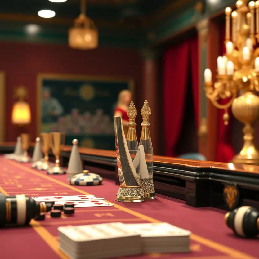 Illustration depicting the historical evolution of baccarat gameplay