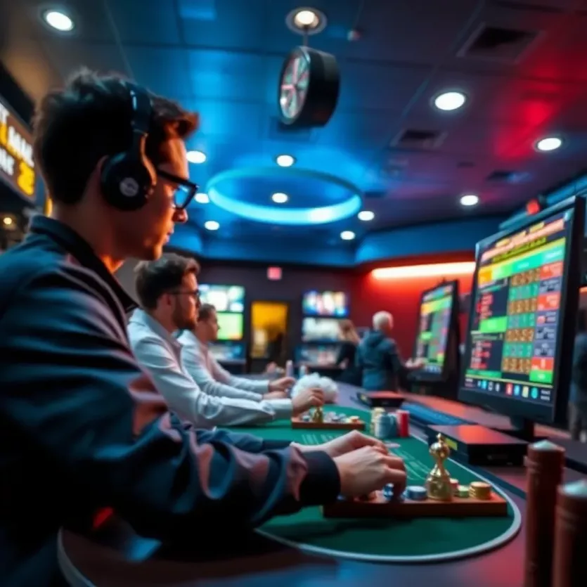 Depiction of a secure online gaming environment