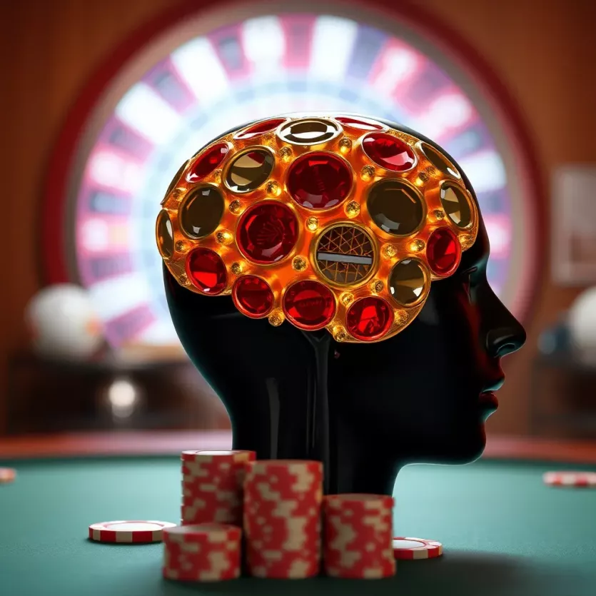 Psychological factors influencing gambling behavior represented graphically