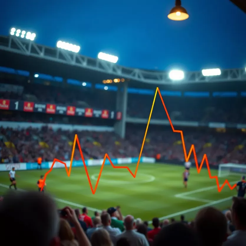 Graph depicting historical trends in Premier League matches