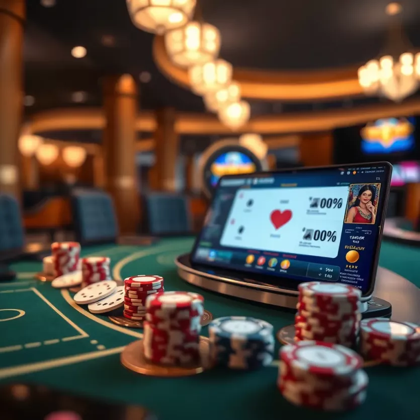 An engaging online blackjack game interface