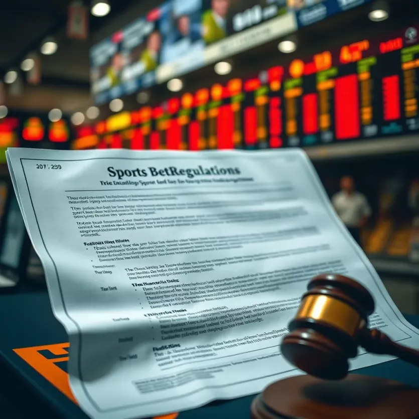 Legal documents illustrating sports betting regulations