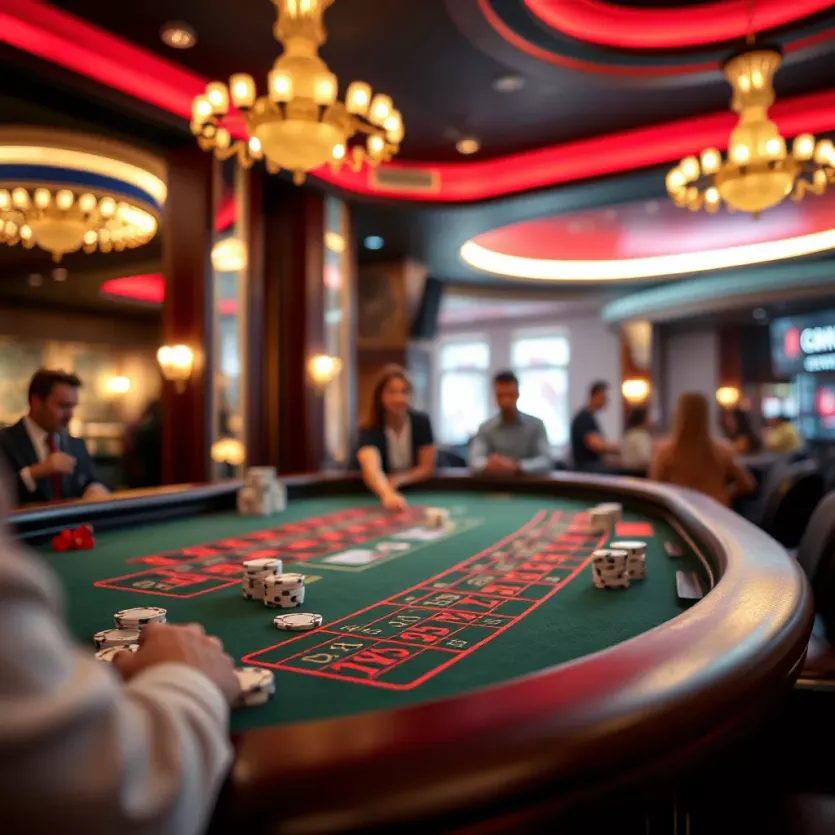 Visual representation of baccarat gameplay