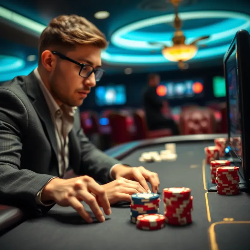 Illustration of responsible gambling practices in online poker