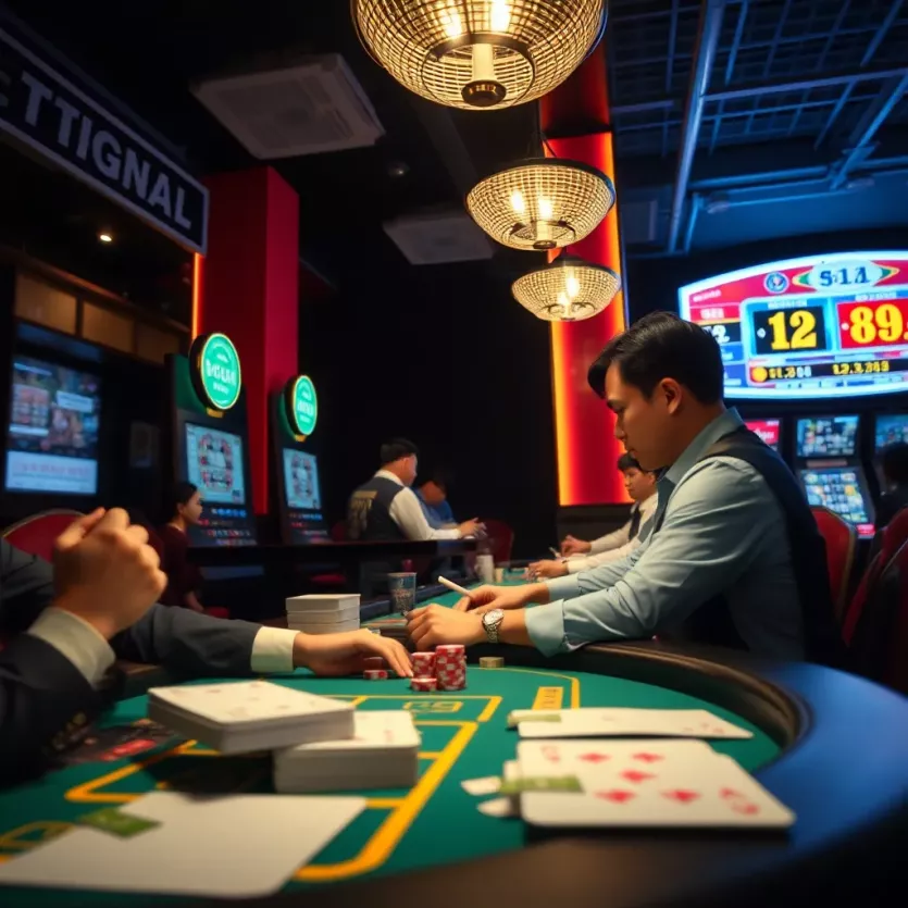 Illustration of the evolution of gambling culture in Korea