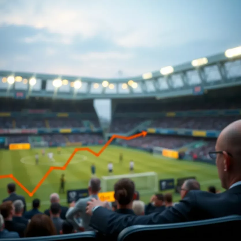 Graph illustrating trends in the legal betting market