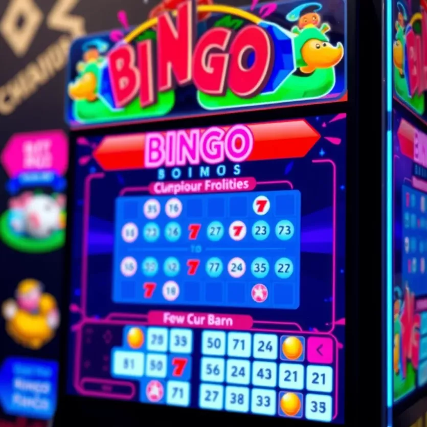 Digital Bingo Interface on a Screen