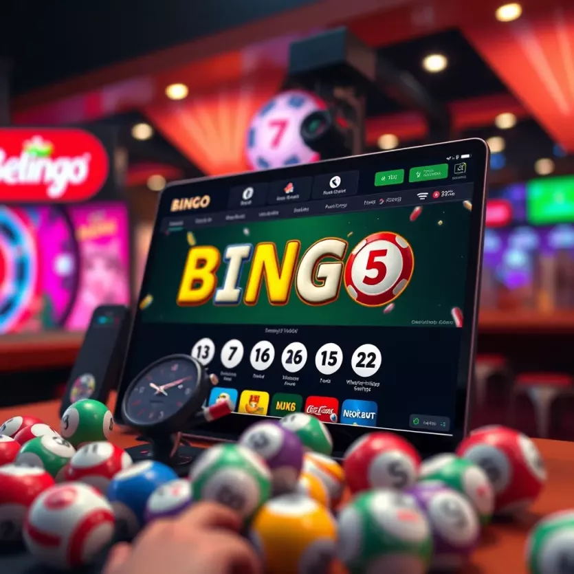 A screenshot showcasing a popular online bingo platform interface