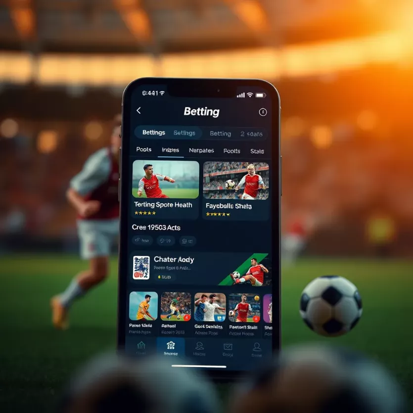A visually engaging interface of a betting app showcasing various sports options.
