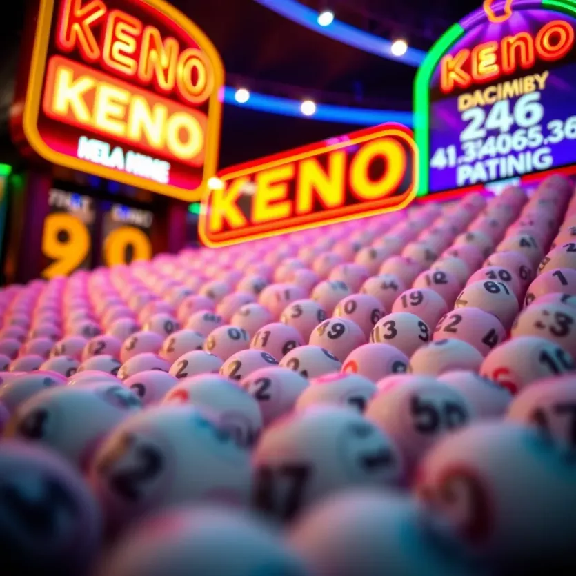 Statistical analysis depicting winning patterns in keno