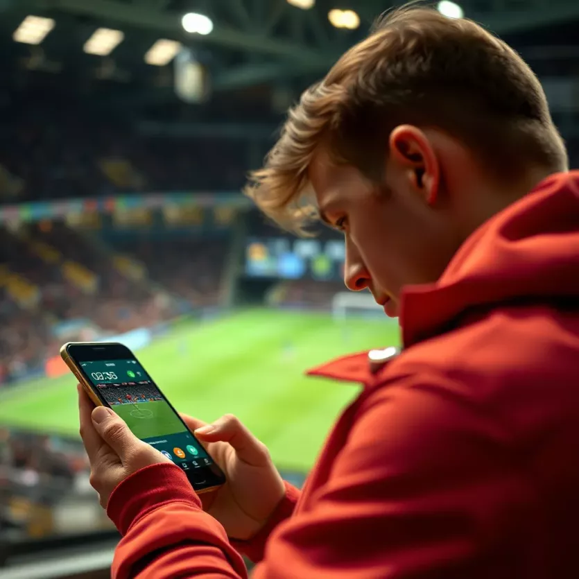User engaging with Unibet app features