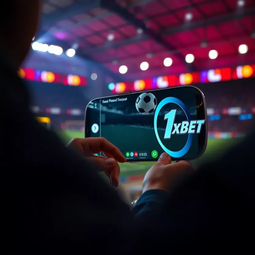Illustration of downloading process for 1xbet