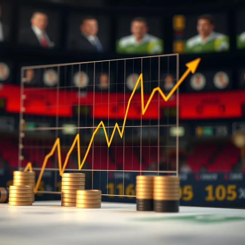Graph depicting betting strategies