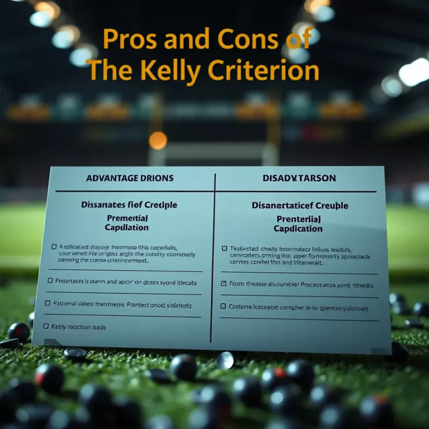 Comparison chart of advantages and disadvantages of the Kelly Criterion
