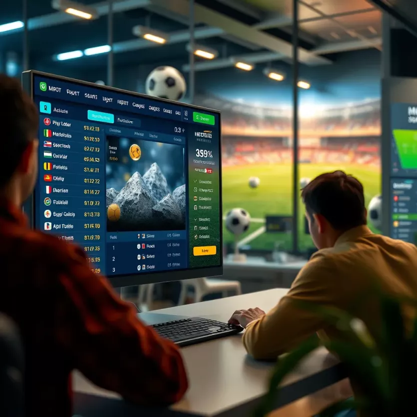 User interface of a virtual betting platform