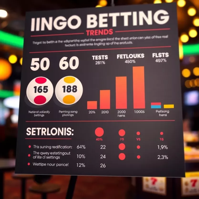 An infographic displaying statistics on bingo betting trends and user experiences