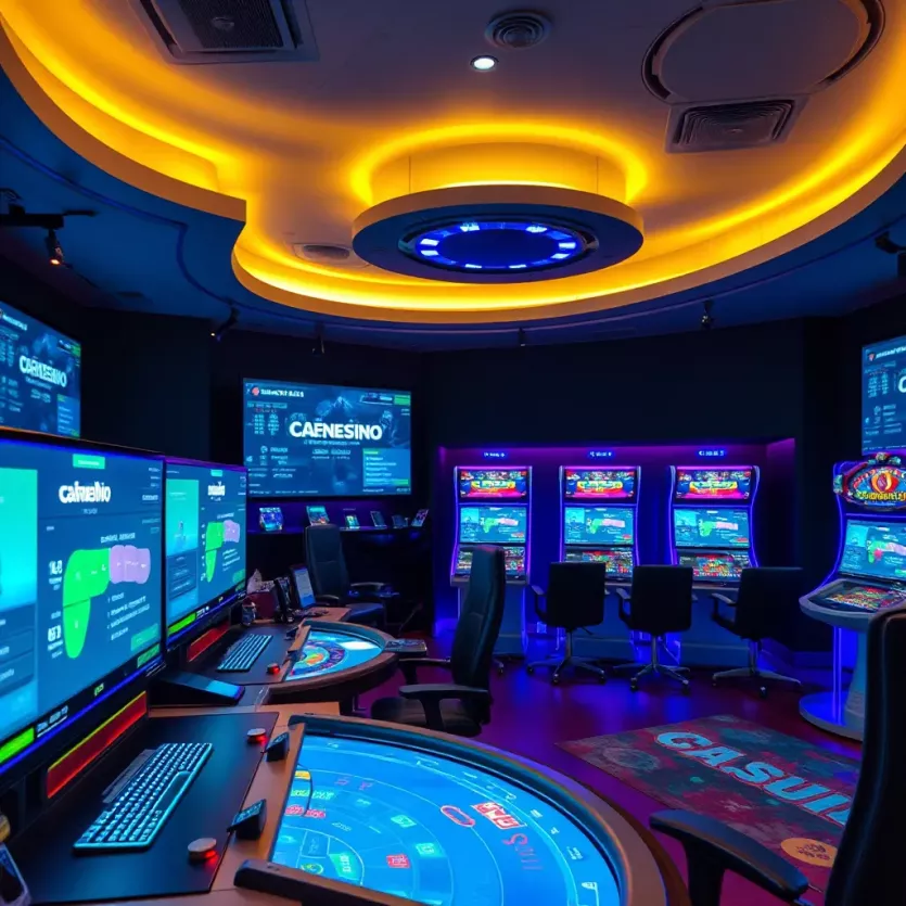 A futuristic technology setup used in live casinos