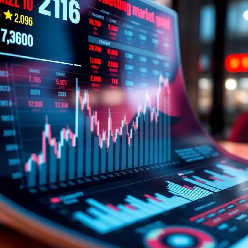 Graph showing statistical trends in betting markets