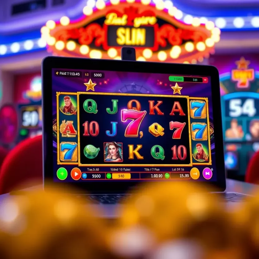 User interface showcasing an engaging gaming experience
