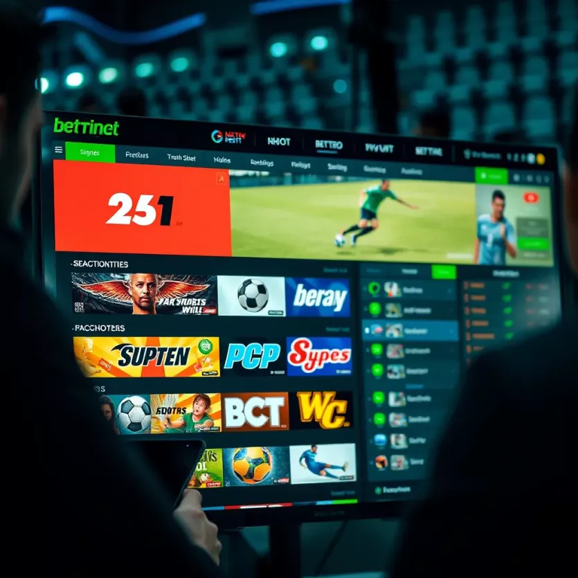 Live betting platform interface showcasing various sports