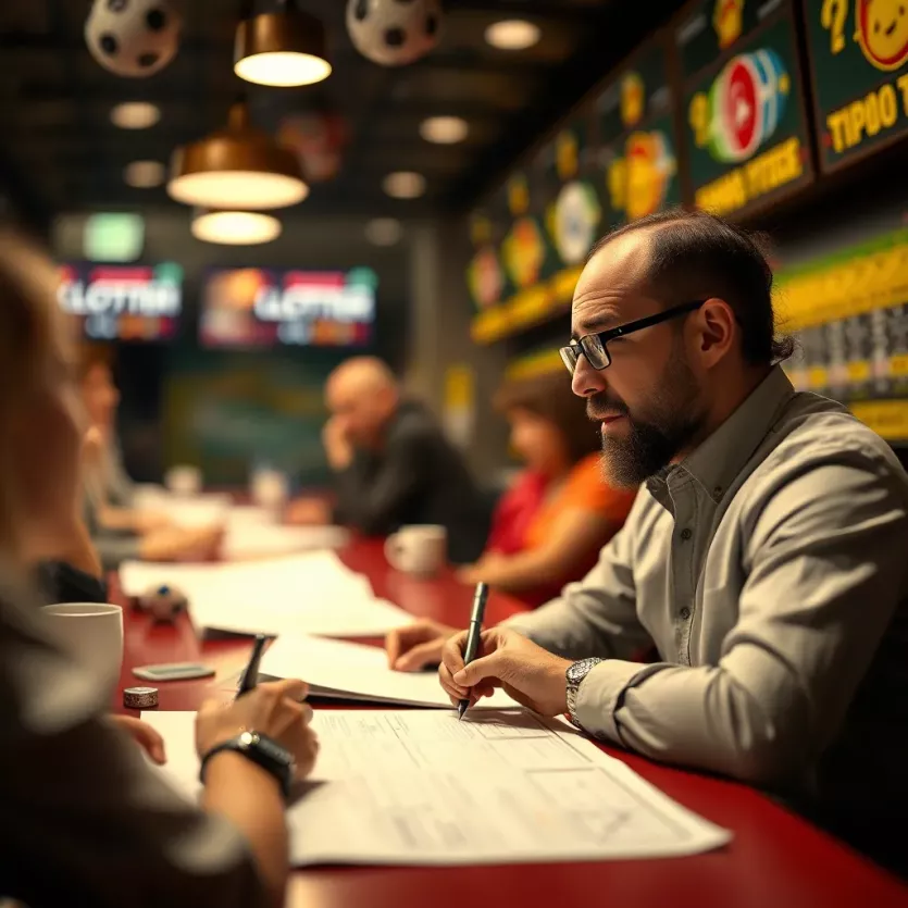 Illustrative depiction of strategic planning for lottery betting
