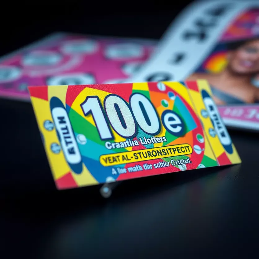 Croatian lottery ticket showcasing vibrant colors and symbols